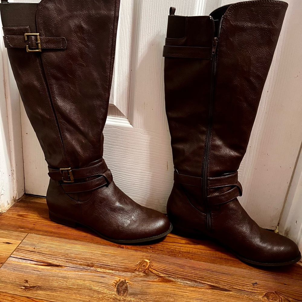 Life Stride Dark Brown Over the Knee Boots